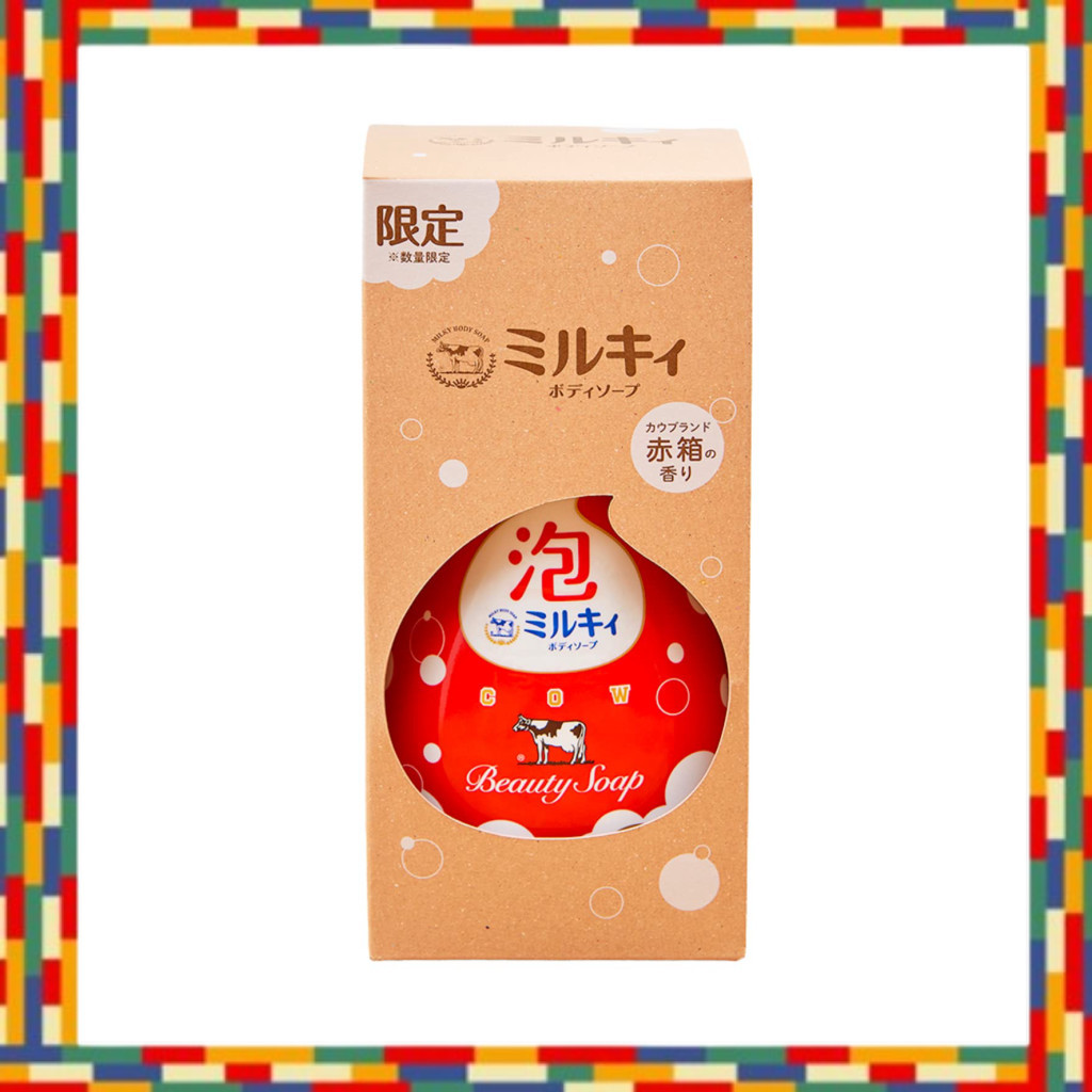 Cow Brand Red Box Scent Bubble Milky Body Soap 600ml