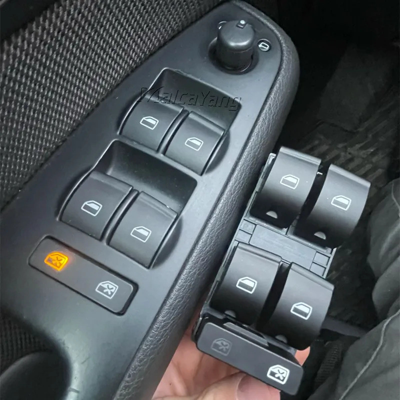 8E0959851 สําหรับ Audi A4 B6, B7 ไดร์เวอร์ด้านข้างไฟฟ้า Master สวิทช์ควบคุมหน้าต่าง 8E0959851บี 8อี0