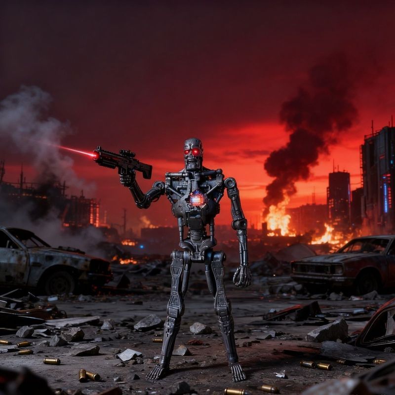 [Terminator] T800 T1000 Skeleton Manipulator 12 ซม.Action Figure Future Warrior รุ่นเดสก์ท็อปคอลเลกช
