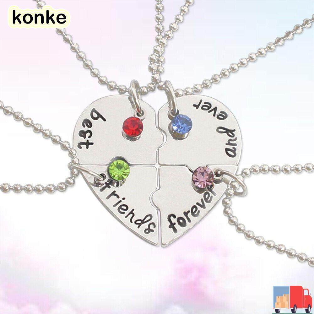 KONKE 4 Bff สร้อยคอรักสร้างสรรค์ สร้อยคอของขวัญที่ดี