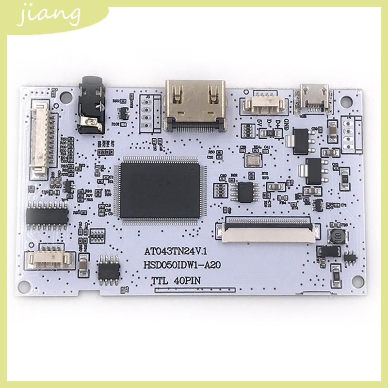 JN Controller Board HDMI-เข้ากันได้กับ1 2 LVDS โมดูลควบคุม 40Pins 4 3in 5in LCD TTL-40P ไดรฟ์ AT043T