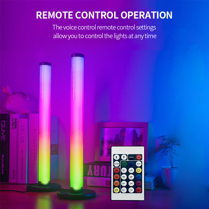 2 ชิ้น USB ไฟ LED 24 ซม.บาร์ RGB IC เปลี่ยนสี TV Backlight รีโมทคอนโทรล APP ควบคุมเพลง Sync บรรยากาศ