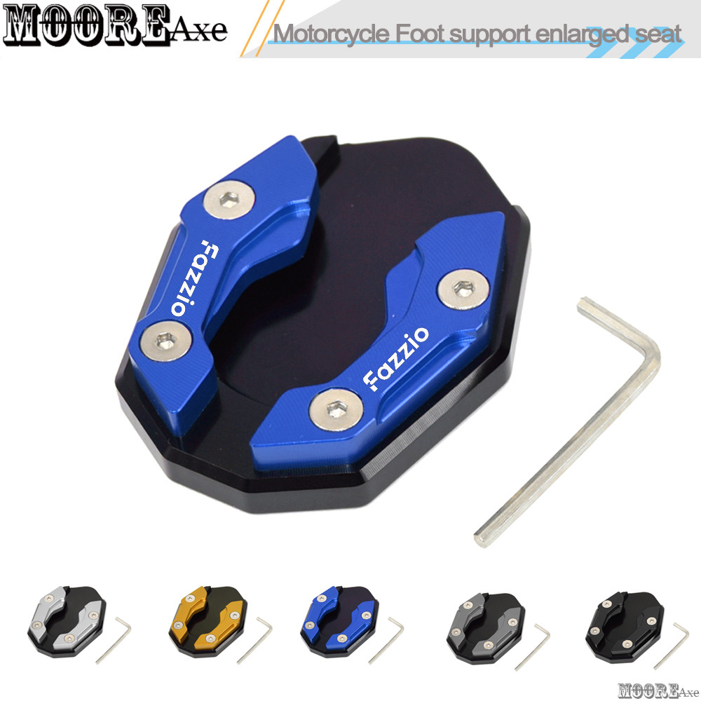 Mooreaxe Yamaha Fazzio125 2023 - 2025 ดัดแปลงขาตั้งด้านข้างรองเท้ารถจักรยานยนต์ Kickstand Extension Pad fazzio 125 อุปกรณ์เสริม PVCCDQ