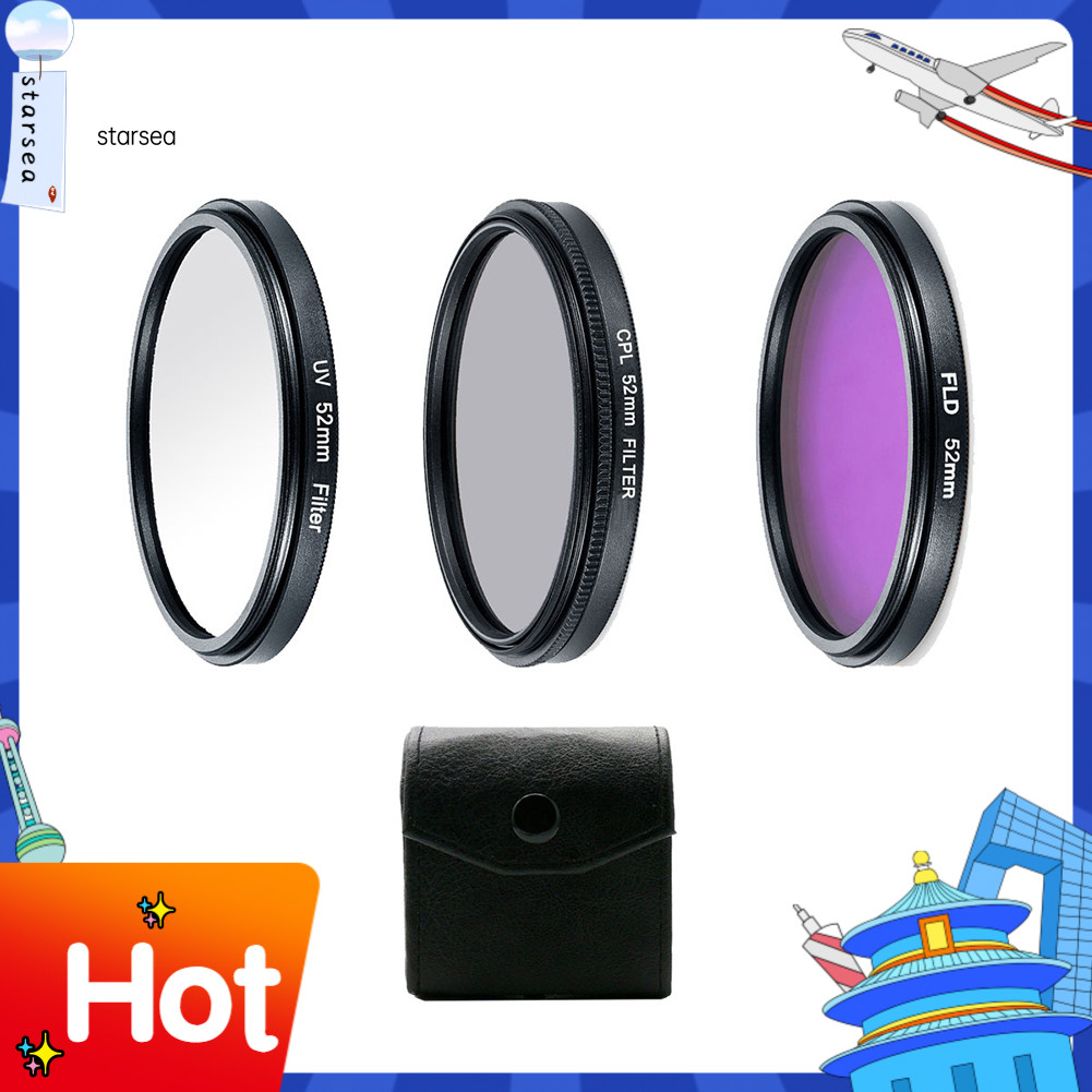 SRA ZK Professional UV CPL Polarizer FLD Photo Photo Photo Photography Filter Kit สําหรับกล้อง SLR