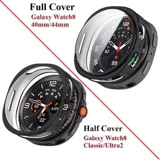 Soft TPU สําหรับ Samsung Galaxy Watch 9/8 40 มม.44 มม.All-Around Screen Protector สําหรับ Galaxy Watch 8 คลาสสิก 46 มม.