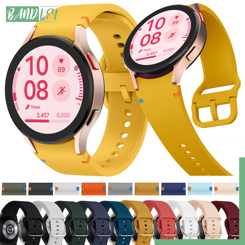 แถบซิลิโคนอ่อนนุ่ม 20 มม สายยาง for Samsung Galaxy Watch FE 7 6 5 4 44 มม. 40 มม Watch 6 4 Classic/5 LTE/5Pro 44มม.