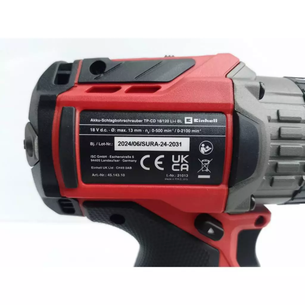 สว่านกระแทกไร้สาย EINHELL 18V รุ่น TP-CD 18/120 Li-i เครื่องเปล่า A4514310 thumbnail 4