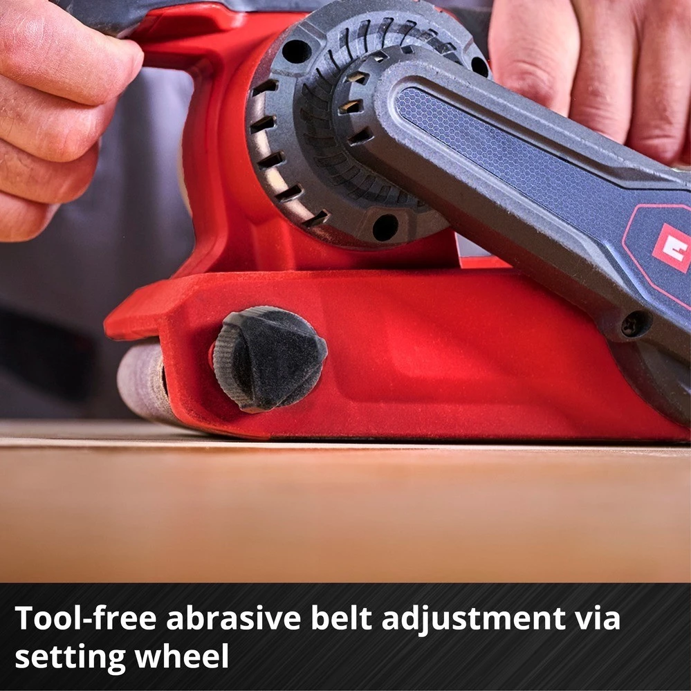 EINHELL เครื่องขัดกระดาษทรายสายพานไร้สาย TP-BS 18/457 Li Brushless เฉพาะเครื่อง thumbnail 9