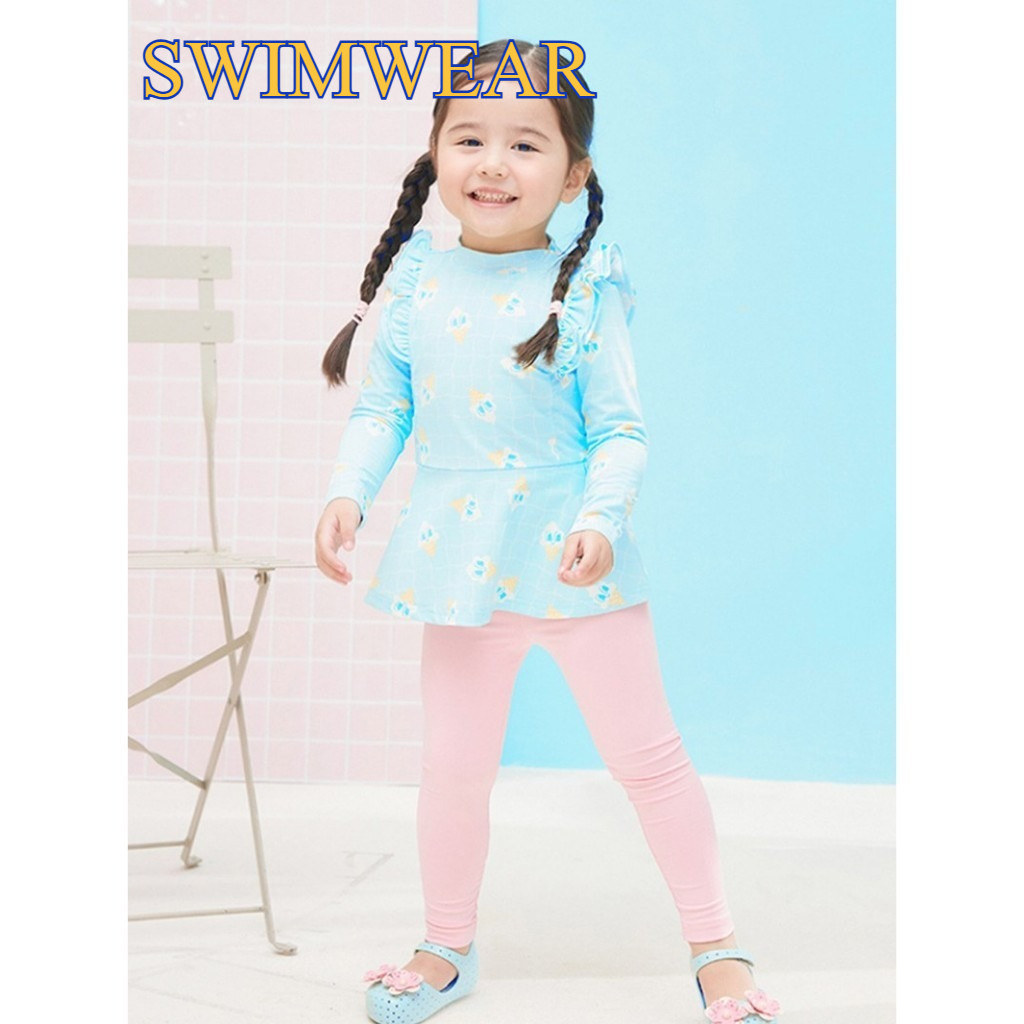 SWIMWEAR ชุดว่ายน้ำเด็กผู้หญิงแขนยาว ขายาวรุ่น5712