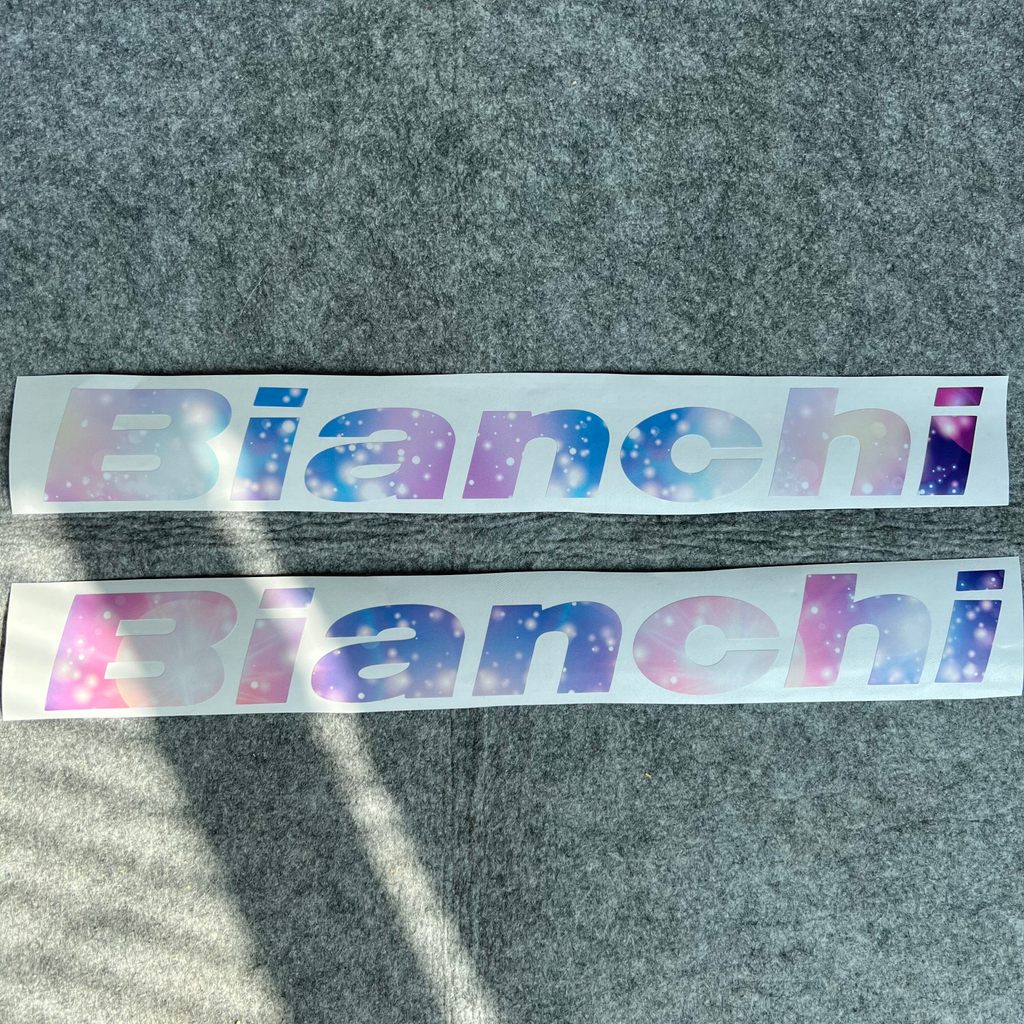 Bianchi โถปัสสาวะ bianchi กรอบโลโก้สติกเกอร์รูปลอก