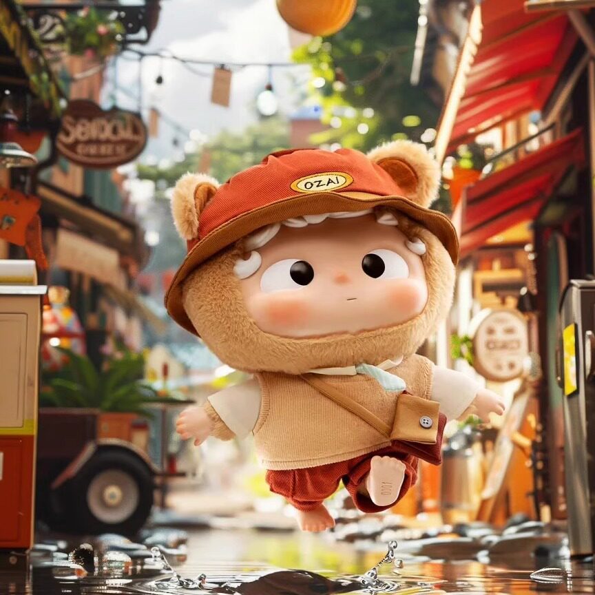 ของแท้สีดําเล่นตุ๊กตา OZAI OZAI One Day Postman