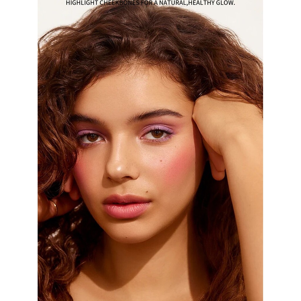 naree บลัชออน ที่ปัดแก้มบลัชออน MISS ROSE Pearlescent Repairing Powder Delicate Blush