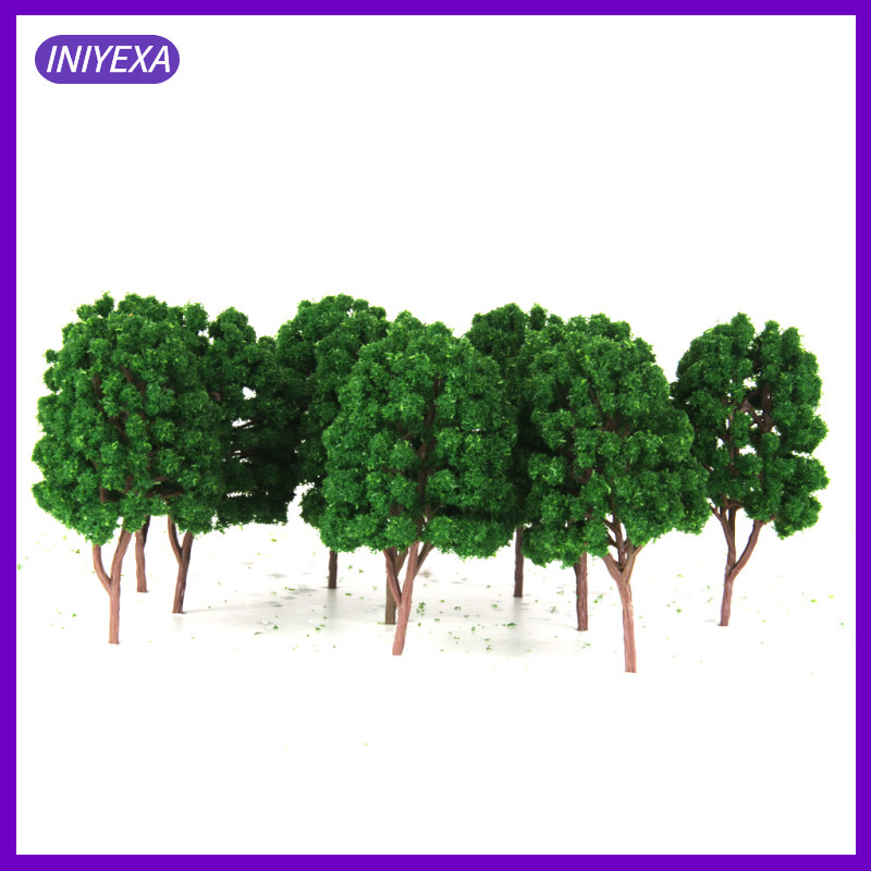 [Iniyexa] 10 ชิ้นรุ่น Green Tree Train Train Train Train Street Park Landscape Design HO Scale