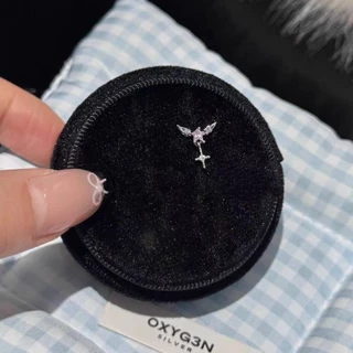 1PC Pretty Alloy Snowflake Wings Star Tree Stud ต่างหูสําหรับสุภาพสตรี