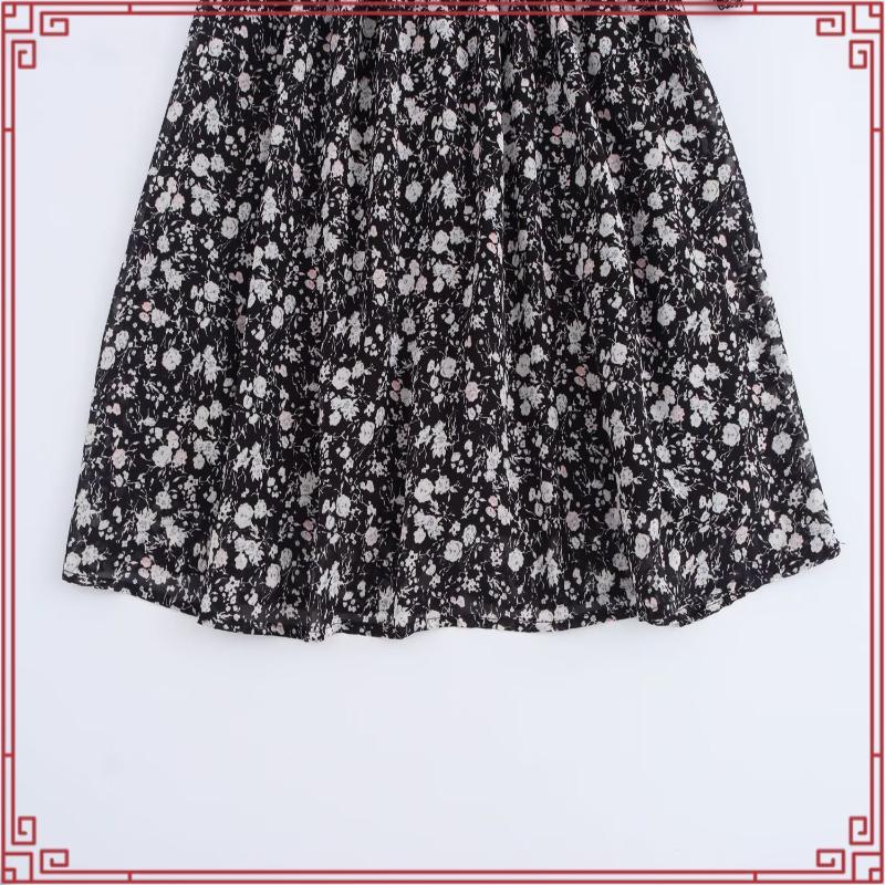 มินิเดรสเอวยืดสีฟ้า7271