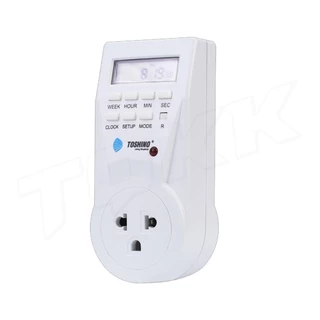 ปลั๊กไฟ ตั้งเวลา TOSHINO TS-EB1 Timer digitalปลั๊กไฟตั้งเวลาแบบดิจิตอล ตั้งเปิดตั้งปิดเป็นเวลาได้