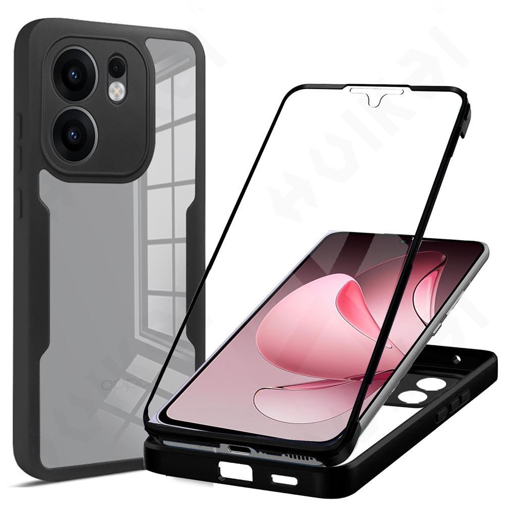เหมาะสําหรับ OPPO Reno 13 13F 12 Pro 4G 5G เคสโทรศัพท์ 360 ซิลิโคนกันกระแทกป้องกันหน้าจอ Drop-proof 