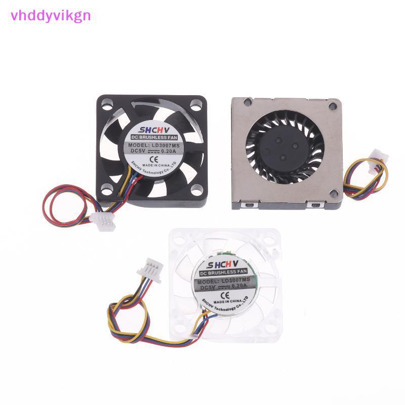 VHDD 3007 PWM ความเร็วพัดลม CPU Cooling หม้อน้ําพัดลมระบายความร้อน 4Pin JST อินเทอร์เฟซสําหรับ Raspb