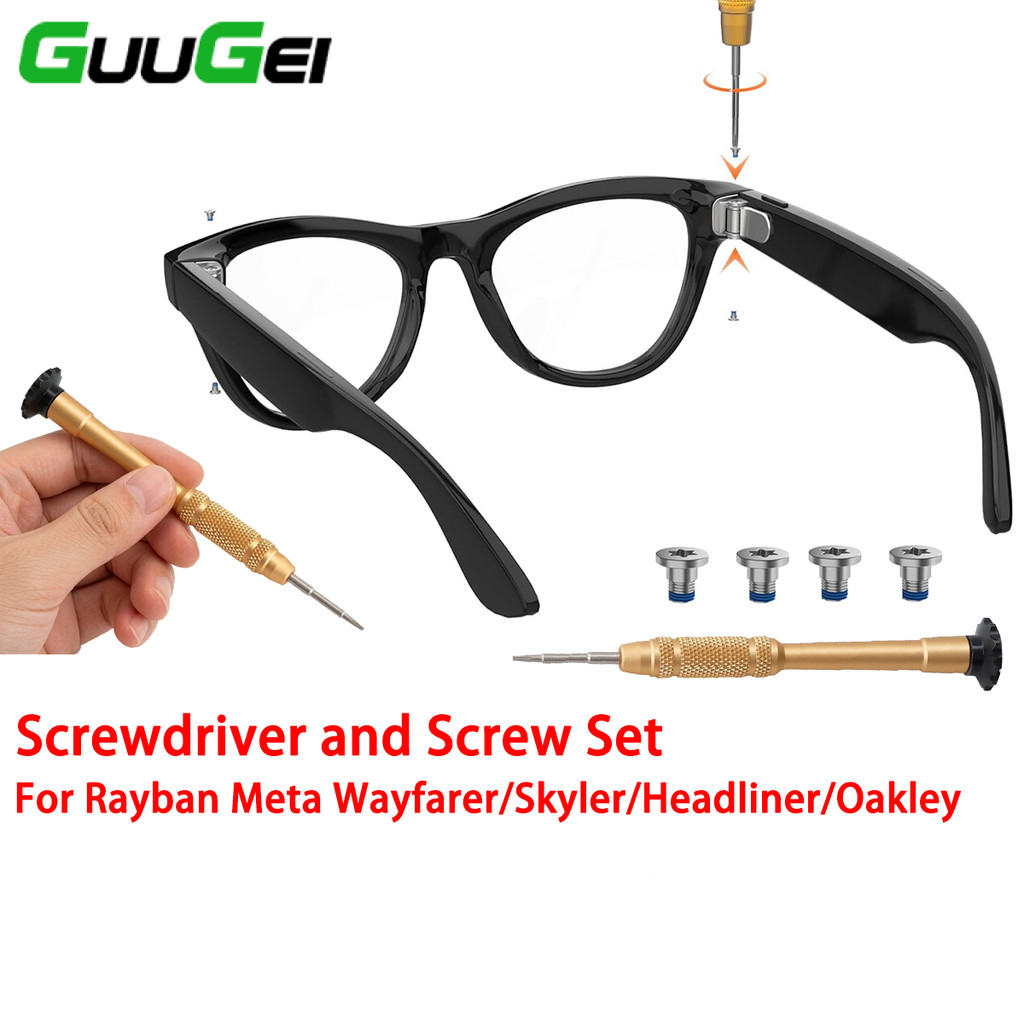 Guugei สมาร์ทแว่นตาสกรูเปลี่ยนสำหรับ RayBan Meta Wayfarer/Skyler/Headliner/Oakley แว่นตาอุปกรณ์เสริม