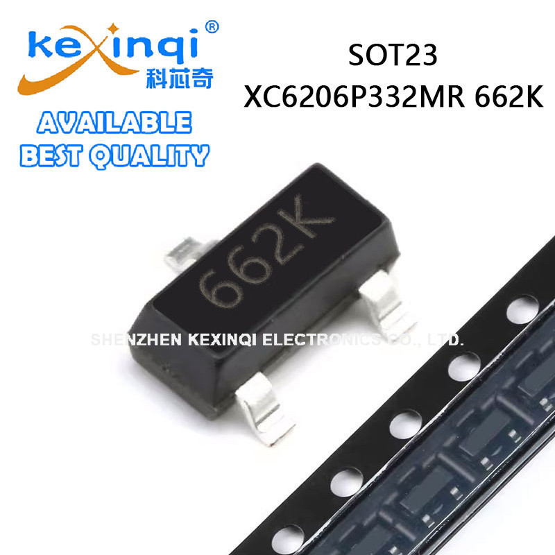 (10-50 ชิ้น) XC6206P332MR 662K SOT23 LDO แรงดันไฟฟ้าต่ํา Differential Linear Regulator ชิป IC