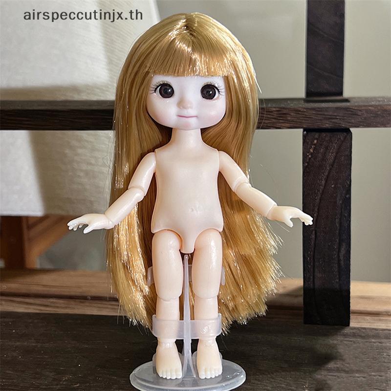 Airspeccutinjx 1 ชิ้น 16 ซม. ตุ๊กตาแสดงออกที่แตกต่างกัน, น่ารัก 1/8 ตุ๊กตา BJD, 13 ข้อต่อเคลื่อนย้าย