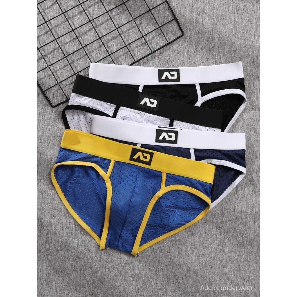 🎉มาใหม่🎉 กางเกงในชาย▶️◀️ทรงbikini ผ้าไนลอนตาข่าย ผ้าดีใส่สบายมาก