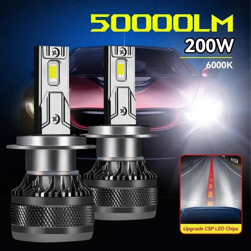 Universal H1 H7 H8/H11 H4 Led 12V Super Bright รถบรรทุก LED โคมไฟ 6000K 50000LM IP68 Waterpoof รถ LE