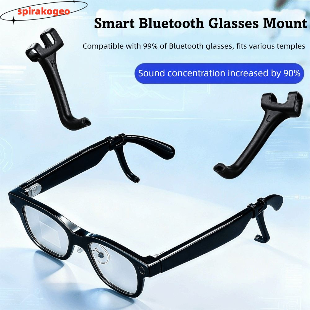 SPIRAKOGEO 1 คู่ Audios Guide Tube, Sound Tube Leak Proof Bluetooth Sound Tube, AntiSlip Silicone An