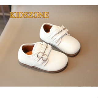 KIDSZONE  รองเท้าคัทชูเด็กแบบสวม สายลอกแป่ะรุ่น V7730