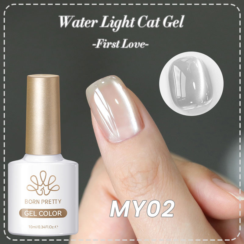 【Local】BORN PRETTY Moonlight สีขาวแม่เหล็กเจลยาทาเล็บน้ําแมวตาเล็บเจล Soak Off UV LED Varnis กึ่งถาวร