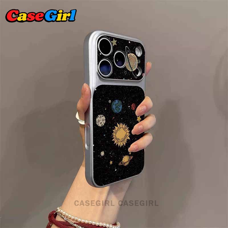 เคสไอโฟน IPhone 11 13 15 16 14 17 PRO MAX 15 16 14 Plus 16 11 13 15 12 Pro ลายดาวเคราะห์อวกาศน่ารัก