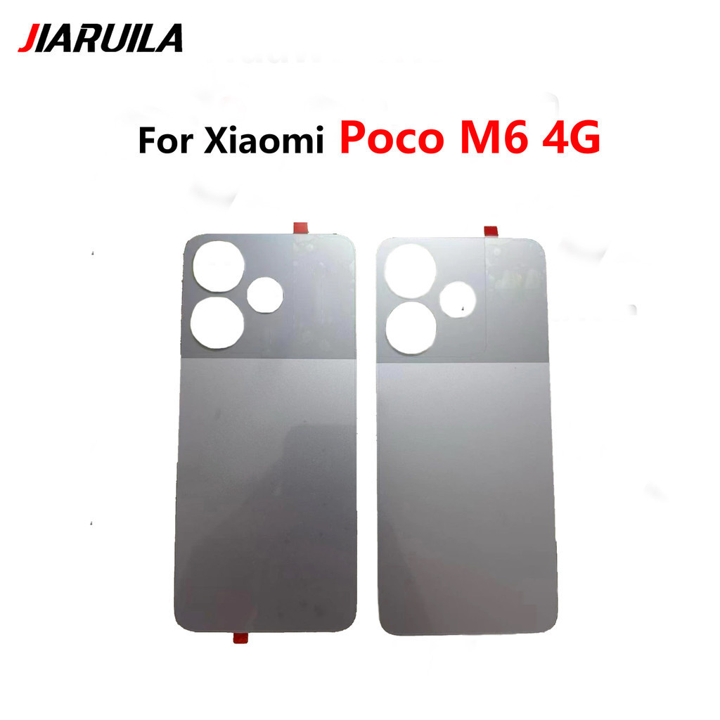 ฝาหลังแบตเตอรี่ด้านหลังแผงด้านหลังสําหรับ Xiaomi Poco M6 4G