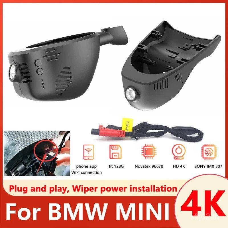 รถ DVR สําหรับ MINI Cooper Countryman Clubman Convertible JCW,4K Dash กล้องสําหรับ MINI f54 f55 f56 
