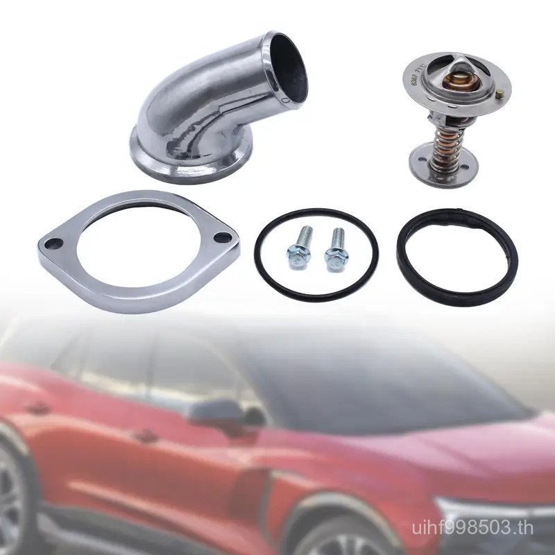 อลูมิเนียมทนทานคอน้ําเทอร์โมชุดตรง Fit อุปกรณ์เสริมรถยนต์สําหรับ Chevy LS1 LS2 LS7 4.8L 5.3L 6.0L เค