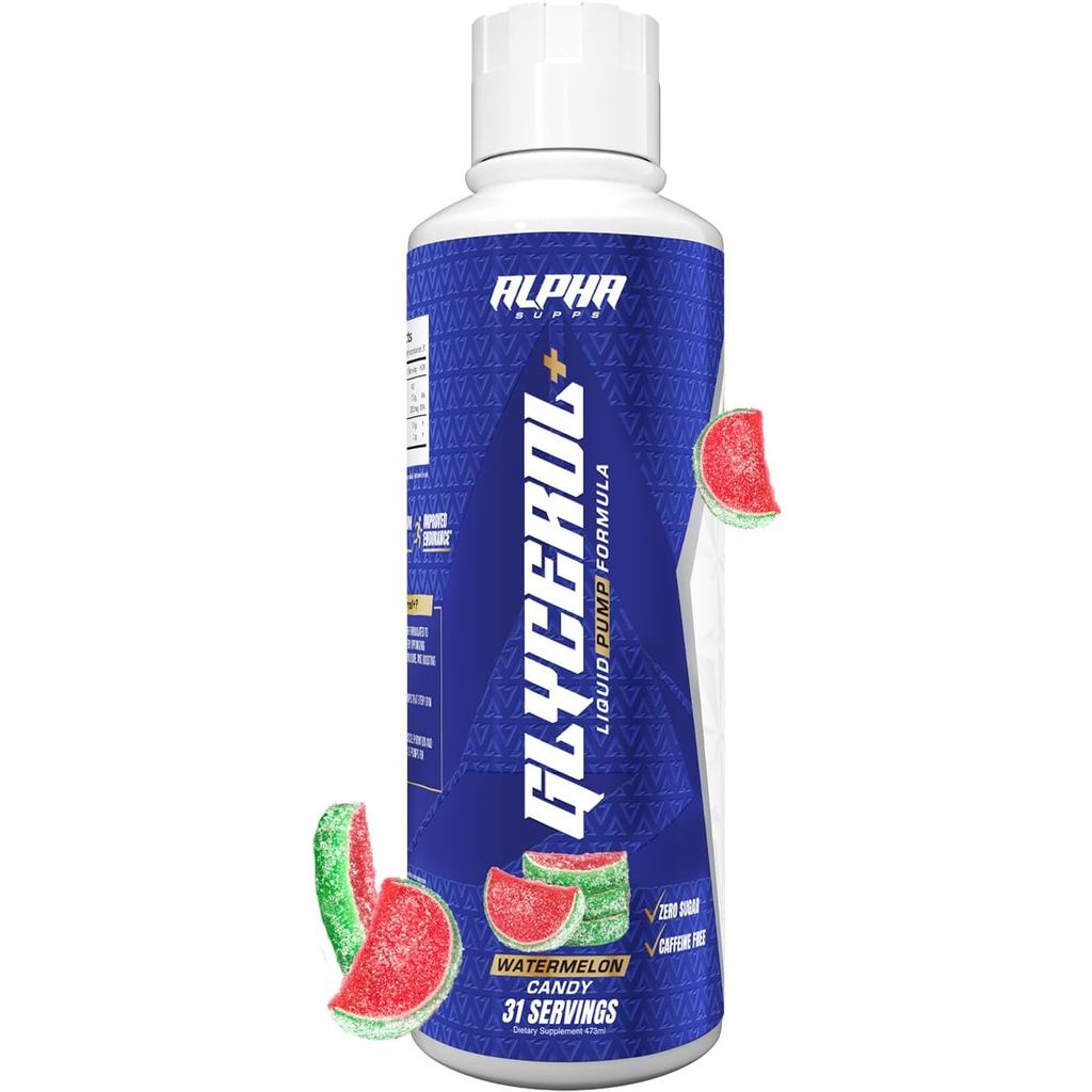 Alpha Supps Glycerol+ Liquid Pump Formula - Stim-Free Liquid Glycerol และ Citrulline High-Performanc