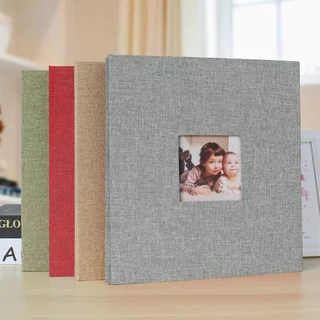 Photo Album ปกผ้าลินิน อัลบั้มรูป DIY กาวในตัว ของขวัญพรีเมียม สำหรับทุกโอกาส