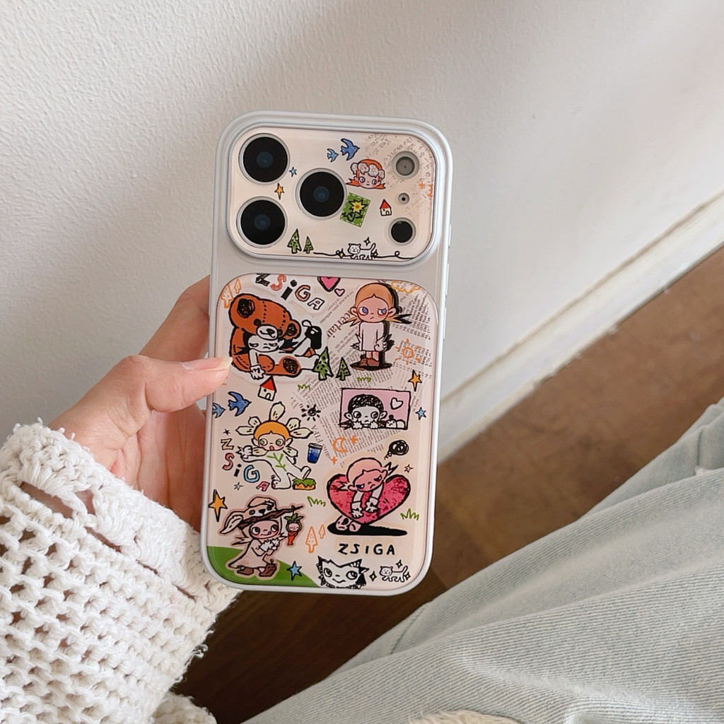 สําหรับ iphone17ProMax เปลือก 5D16 "เปลือกอะคริลิคหยวน ga zi jie" iPhone16ProMax iPhone15ProMax