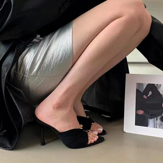 TULIP SHOE รองเท้าส้นสูง 3.5 นิ้ว รองเท้าปลายแหลม รองเท้าแฟชั่นสำหรับผู้หญิง ส้นสูงแบบส้นเข็ม