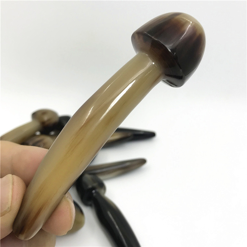 fuli กัวซา กัวซา 7-11เซนติเมตรดอกไม้สีเหลืองสีดําดอกไม้สีเหลืองฮอร์นของแข็งหัวเห็ดฝังเข็มติดพื้นผิวม