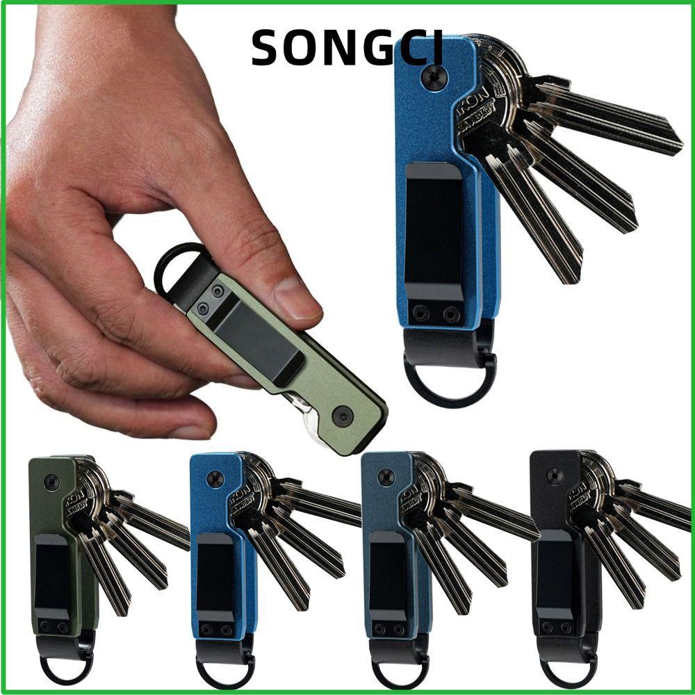 SONGCI Key Organizer, Minimalist Compact Key Holder, 2-5 Keys Metal Keys Bag Outdoor
