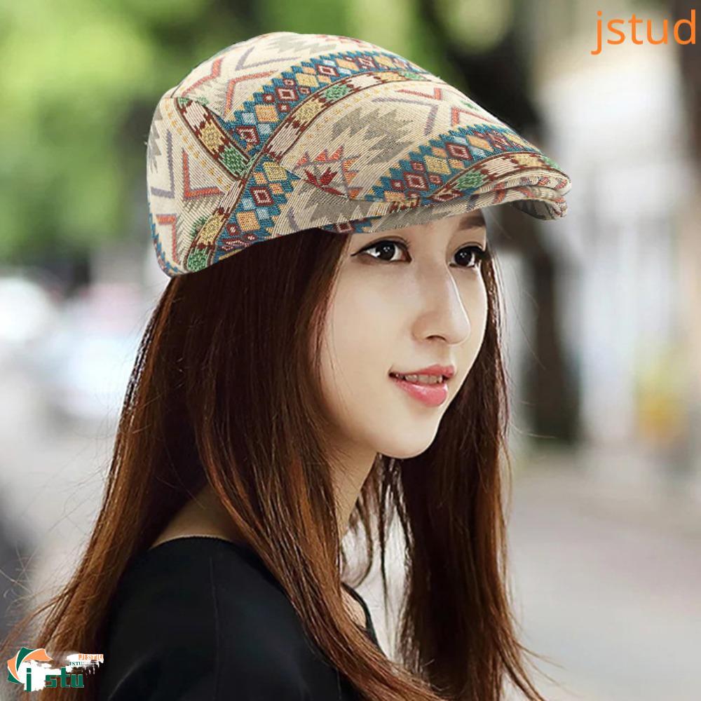 EDGAR Beret ทรงชาติพันธุ์, Retro Newsboy Hat และหมวก Bohemian แบบปรับได้ สำหรับผู้ชายและผู้หญิง
