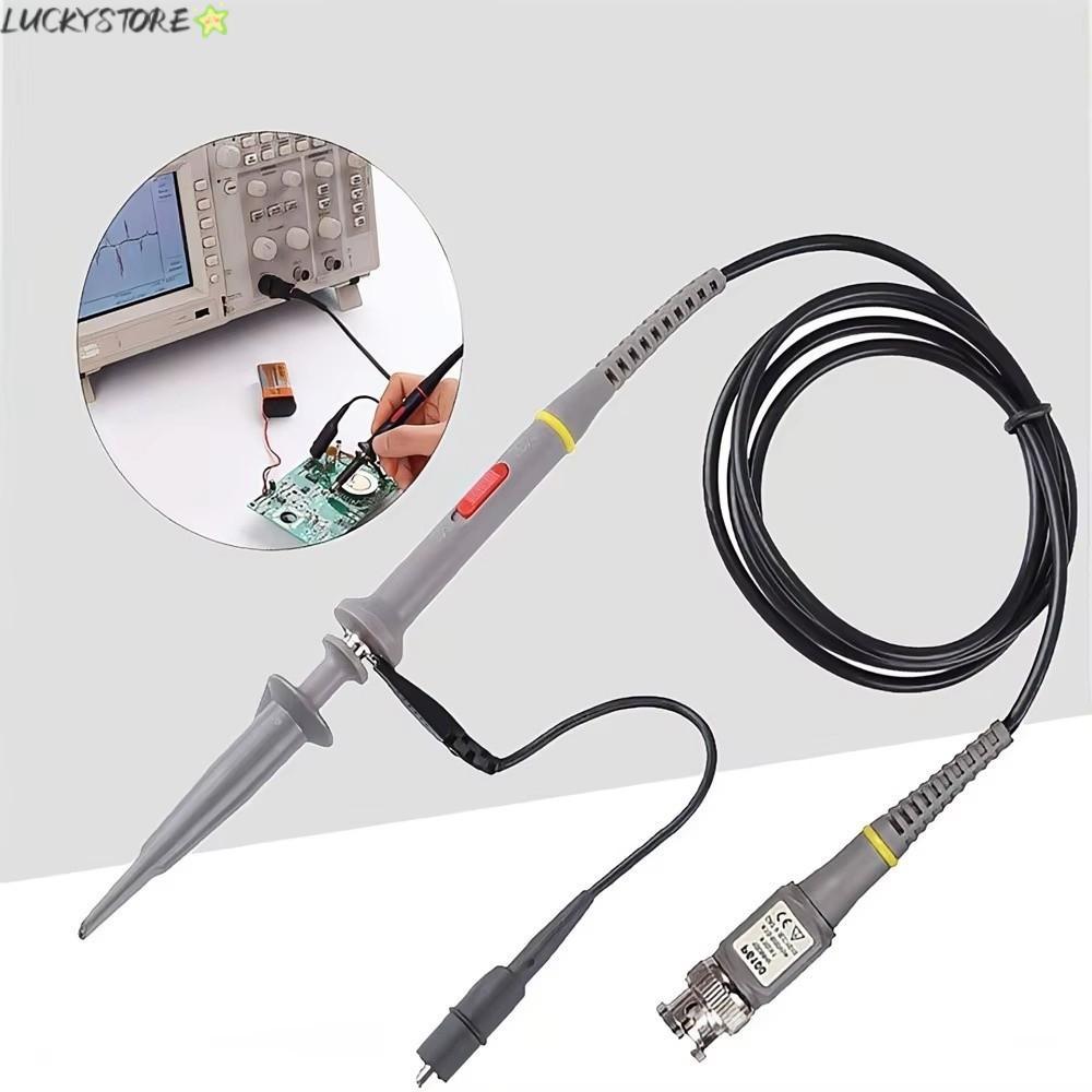 LUCKYSTORE 1/2 ชิ้น Oscilloscope Probe ชุด, วัดตะกั่ว P6100 BNC Oscilloscope Probe, สะดวก 100MHz X1/