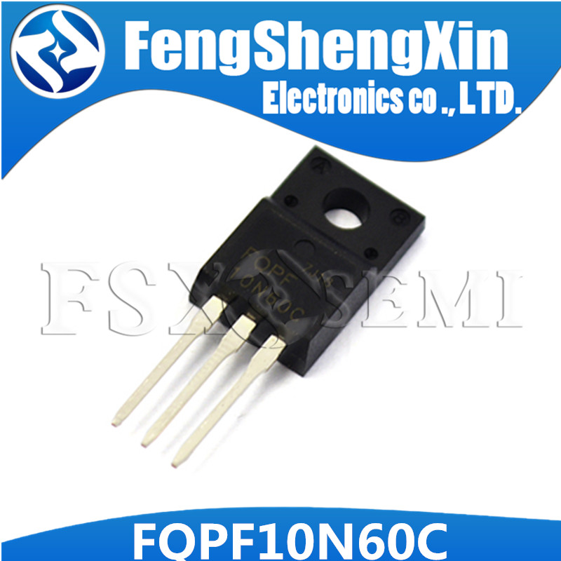 10 ชิ้น/ล็อต FQPF10N60C TO-220F 10N60C 10N60 TO220 FQPF10N60 ทรานซิสเตอร์ MOSFET