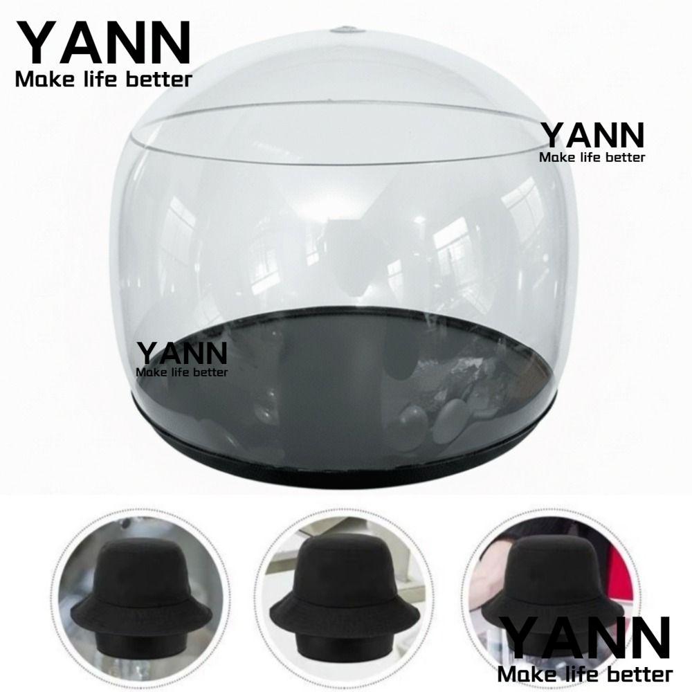 YANN เบสบอลหมวก Shaper, Shaping Liner สนับสนุนแทรก Inflatable ผู้ถือหมวก, แบบพกพาจอแสดงผล Props ใส่หมวกด้านในริ้วรอย Inflatable สําหรับขาตั้ง Molder