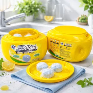ผงล้างจาน 50เม็ด/150เม็ด สำหรับเครื่อง​ล้างจา​น Dishwasher Powder หยิบใช้งานง่าย เม็ดผงล้างจาน ล้างสะอาด