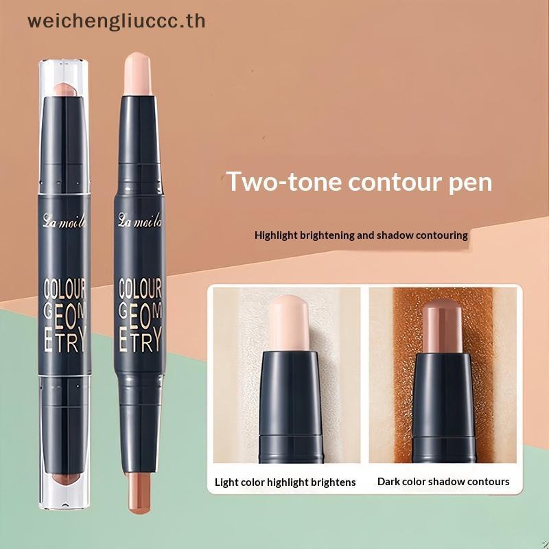 # chengliu # 2in1 Double-ended คอนซีลเลอร์ Sti High Coverage กันน้ําสําหรับแต่งหน้าใบหน้าน้ําหนักเบา