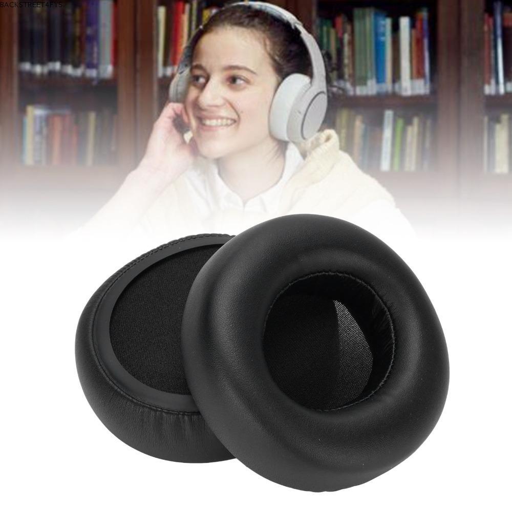BACKSTAGEEET4FC3 2PCS เปลี่ยนแผ่นรองหูฟัง,นุ่มสบายโปรตีนหนังหน่วยความจําโฟมเสียงแยกแผ่นรองหูฟัง,สําห