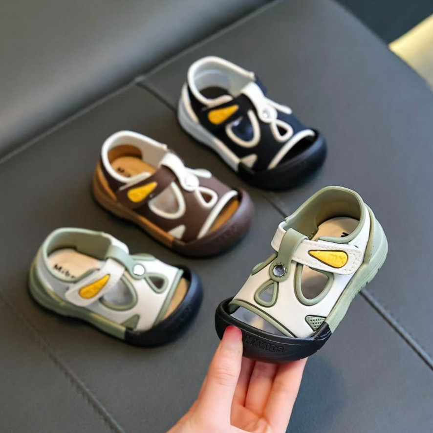 รองเท้าแตะเด็กการ์ตูนลื่นรองเท้าเด็กวัยหัดเดินเด็ก First Walkers 917-1N