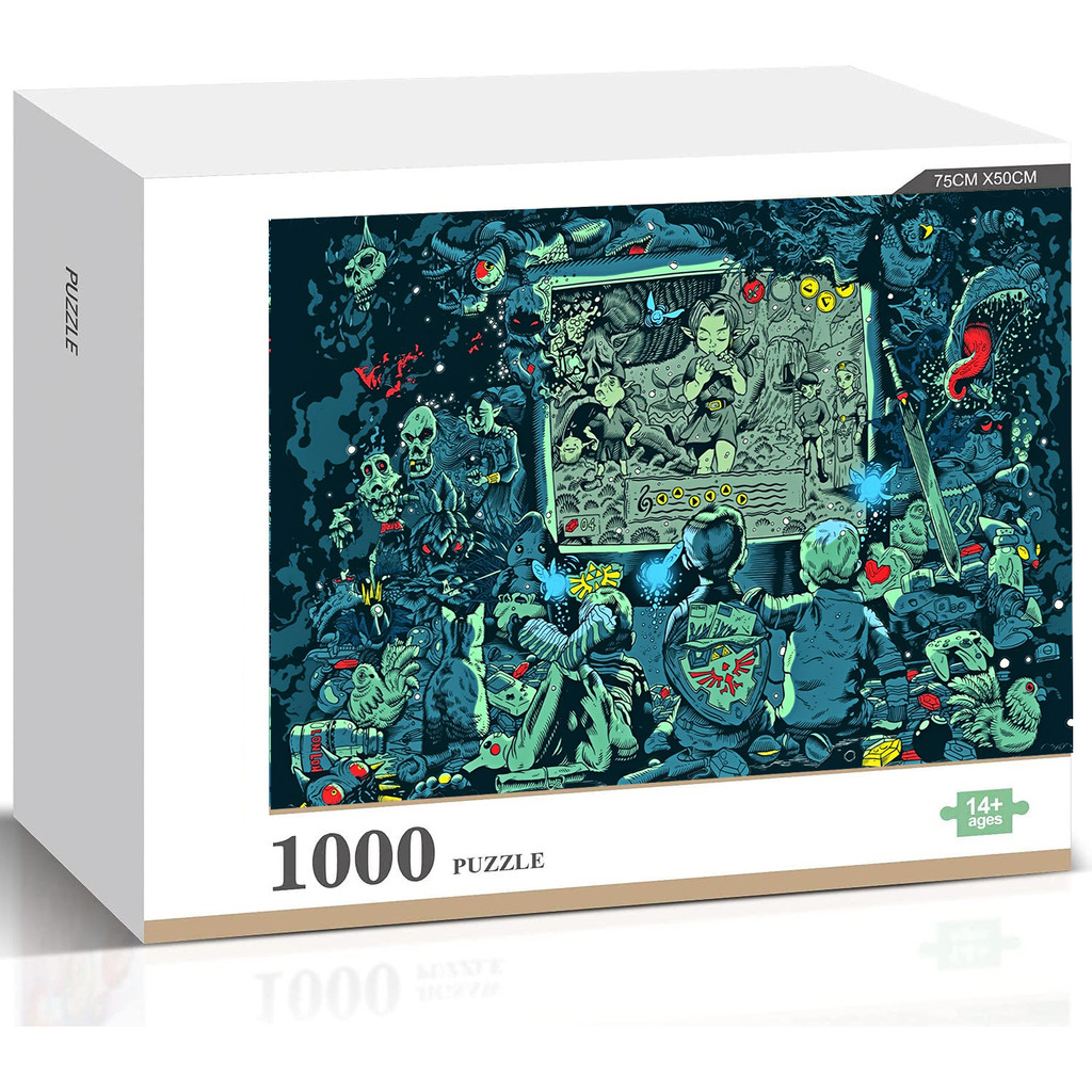 The Legend of Zelda: Ocarina of Time ใหม่จิ๊กซอว์ไม้ของขวัญเกมครอบครัวตกแต่งผนัง
