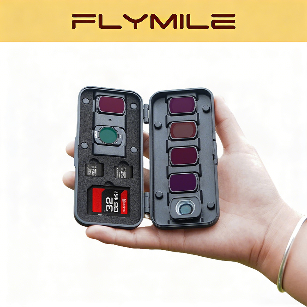 BRDRC Filter Storage Case สําหรับ DJI Osmo Pocket 3/4 อุปกรณ์เสริม, แบบพกพา Shock & Dust Proof กล่อง